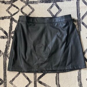 Spanx Faux Leather A Line Skirt XL